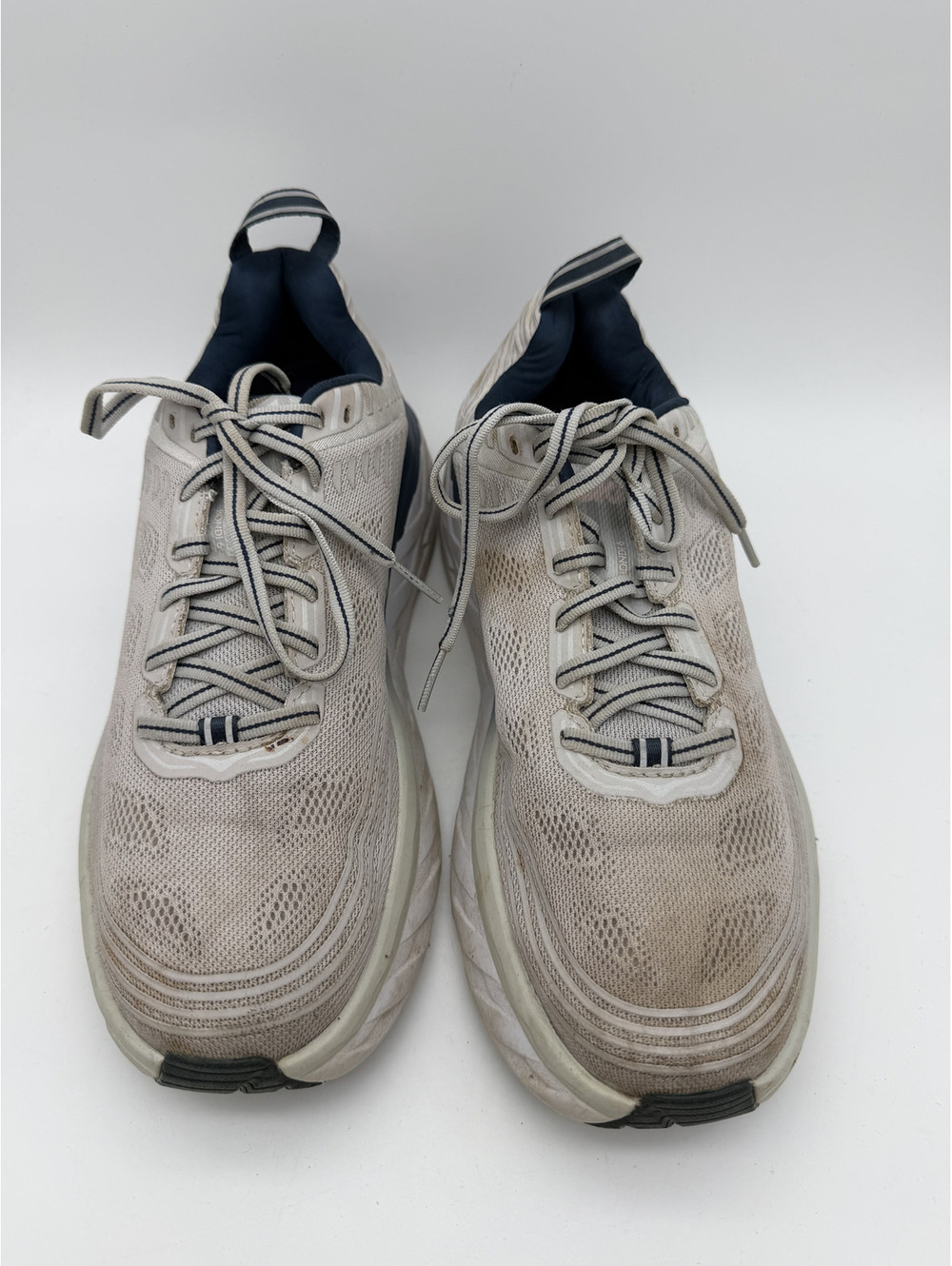 Hoka Bondi 6 Running Shoes Grey Blue, Size 9.5W